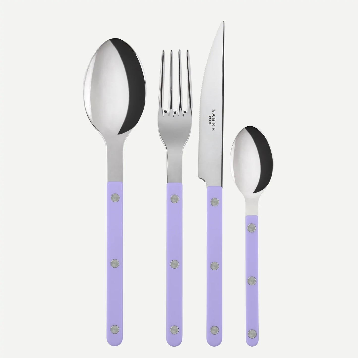 NEW Sabre Bistrot shiny cutlery 4pcs –Pastel Lilac