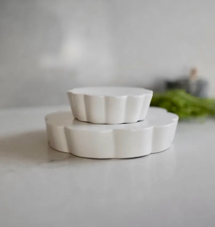 GACHI_POTTERY Flower flat plate – Medium