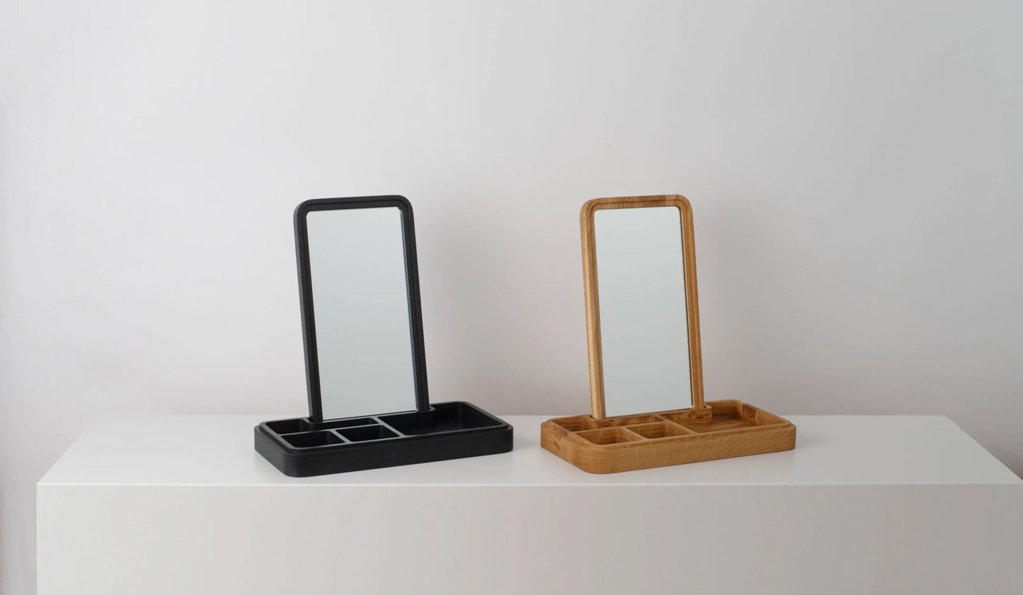 SPRING COPENHAGEN Mirror & Jewellery Box-Black