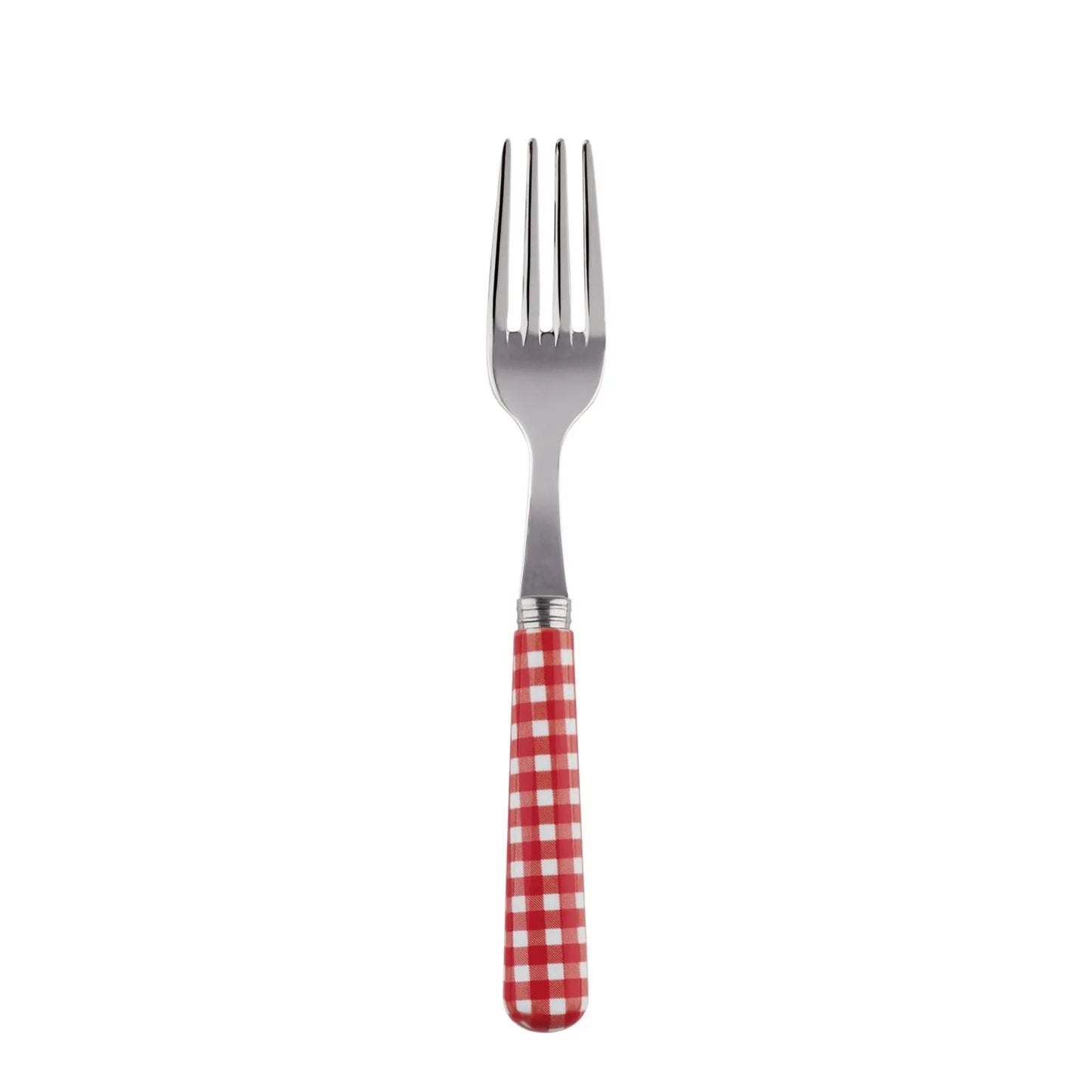 (4 COLORS) Sabre Cake Fork Gingham