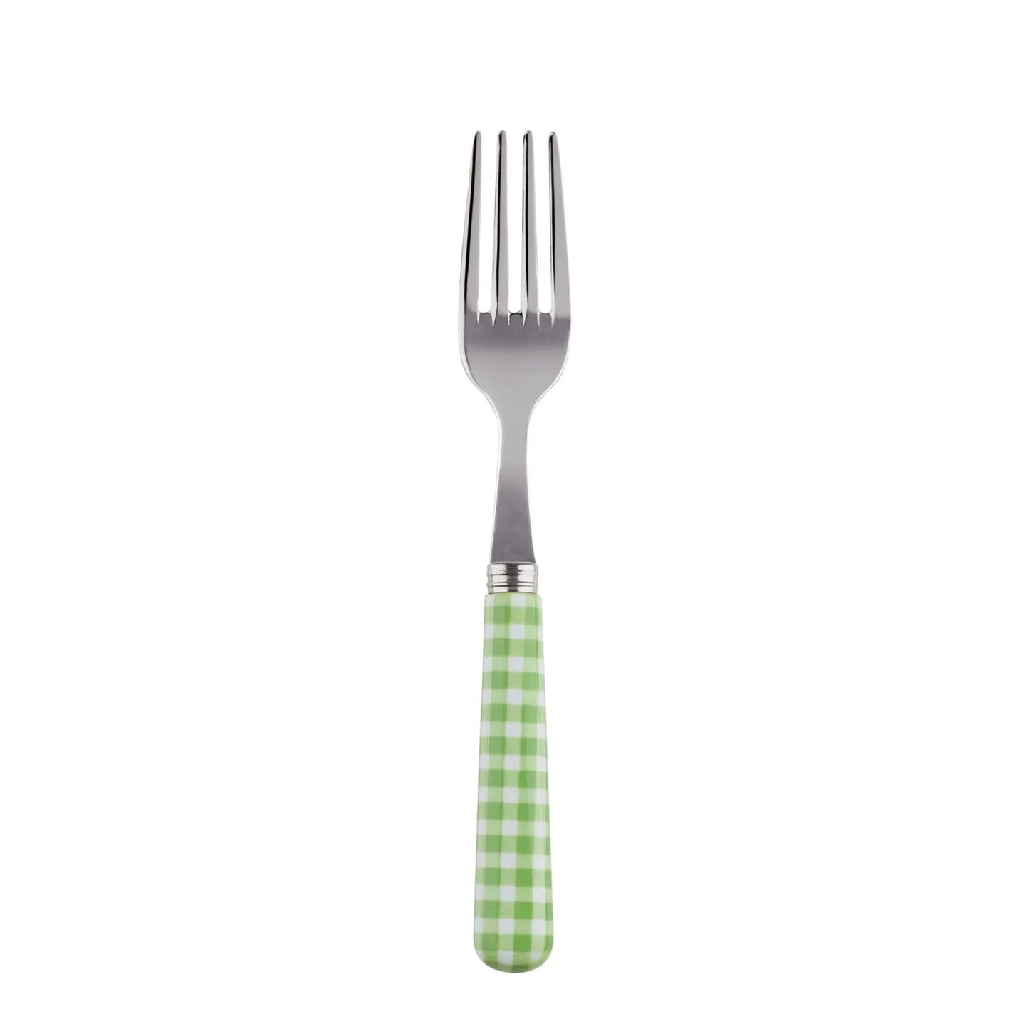 (4 COLORS) Sabre Cake Fork Gingham