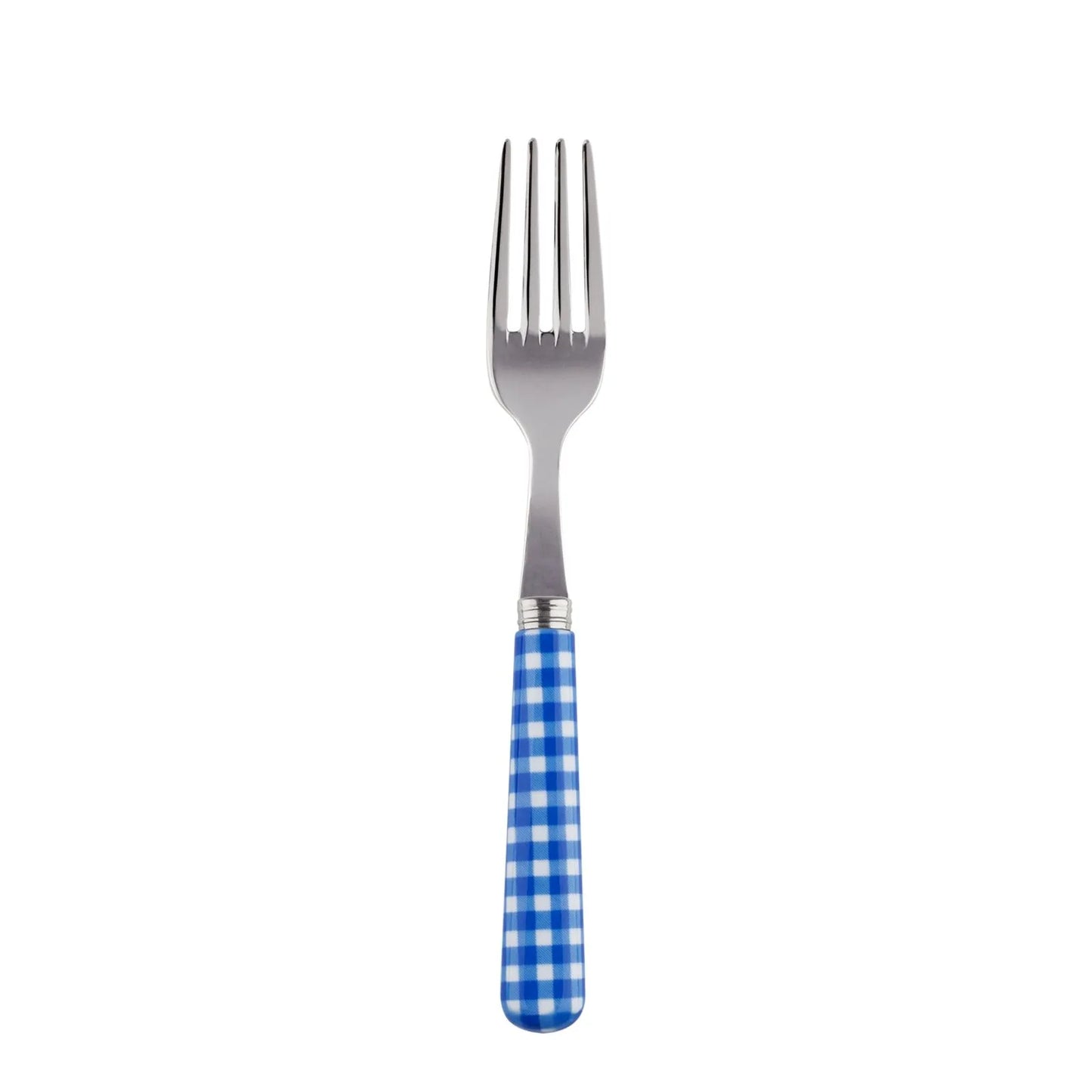 (4 COLORS) Sabre Cake Fork Gingham