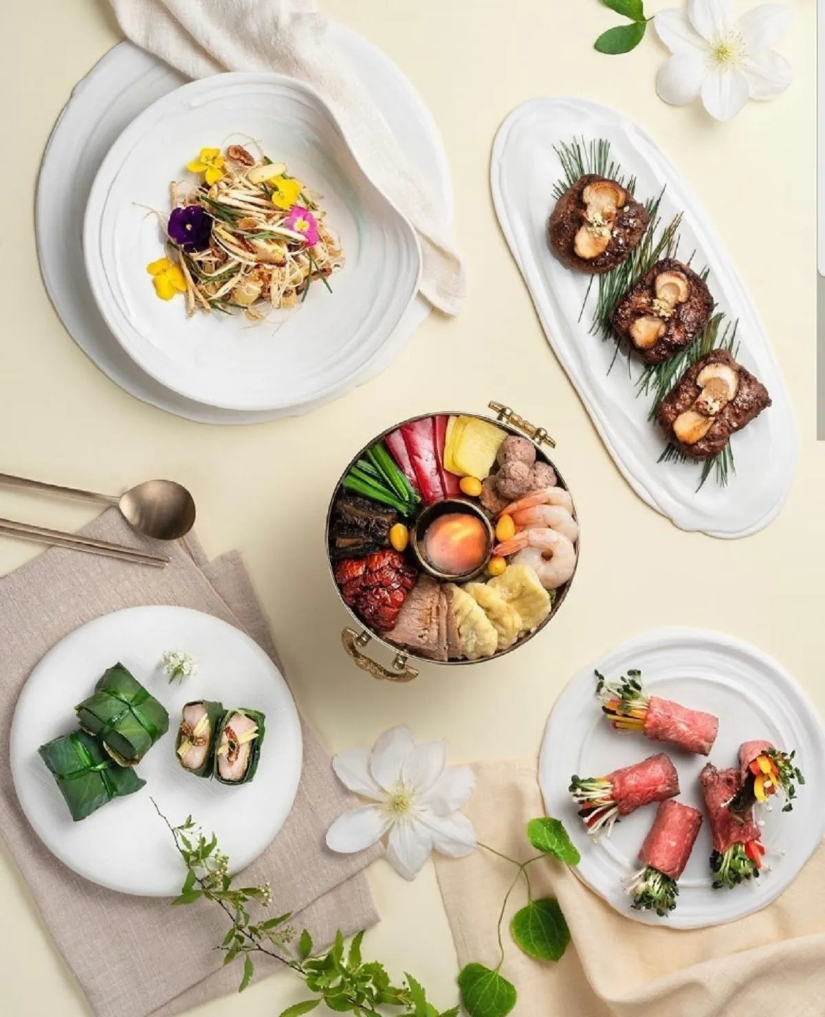 (3 size)White Memories series by SHIM SA YOUNG – Round Plate