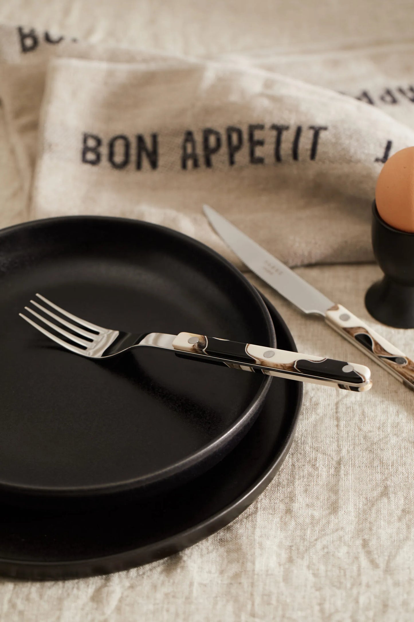 NEW Sabre Bistrot Dune cutlery set – 4 Pieces Dune Black