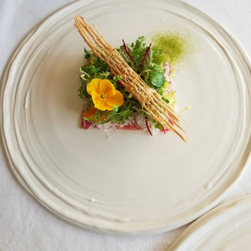 (3 size)White Memories series by SHIM SA YOUNG – Round Plate