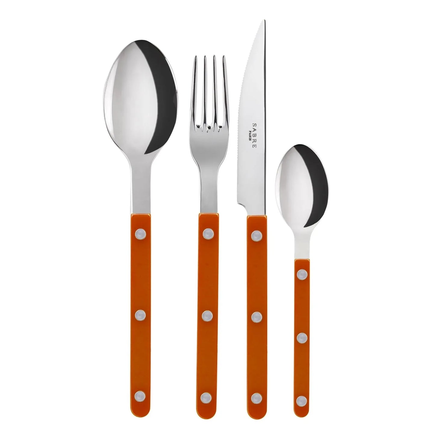 (7 COLORS) Sabre Bistrot shiny cutlery 4pcs