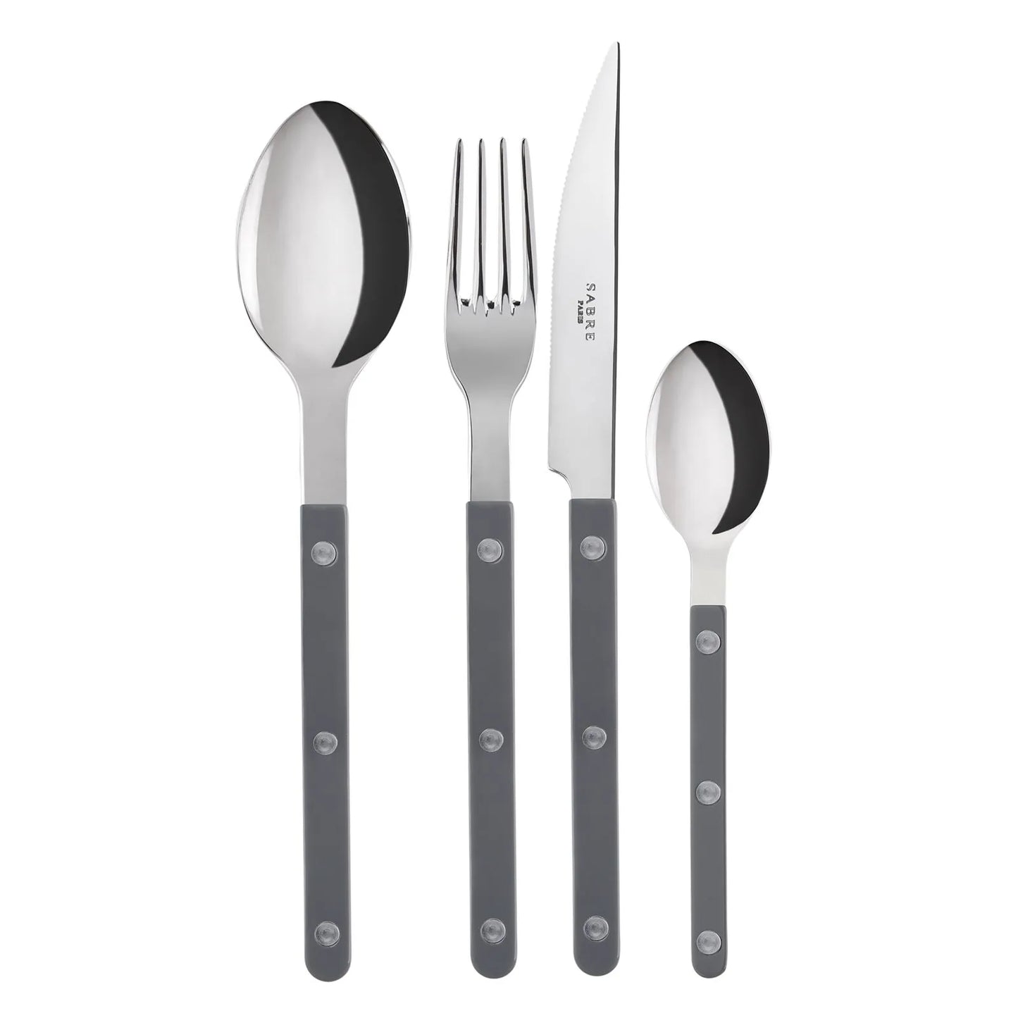 (7 COLORS) Sabre Bistrot shiny cutlery 4pcs