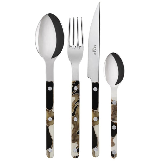 NEW Sabre Bistrot Dune cutlery set – 4 Pieces Dune Black