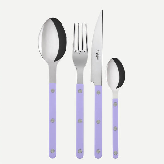 NEW Sabre Bistrot shiny cutlery 4pcs –Pastel Lilac