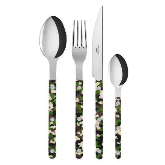 NEW Sabre Bistrot Dune cutlery set – 4 Pieces Camouflage Green