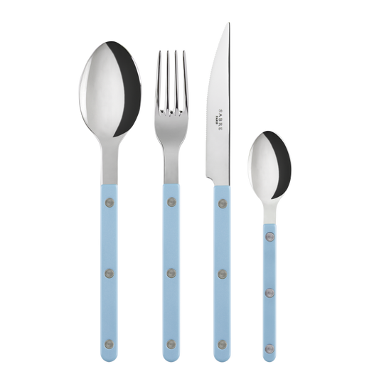 NEW Sabre Bistrot shiny cutlery 4pcs – Pastel Blue