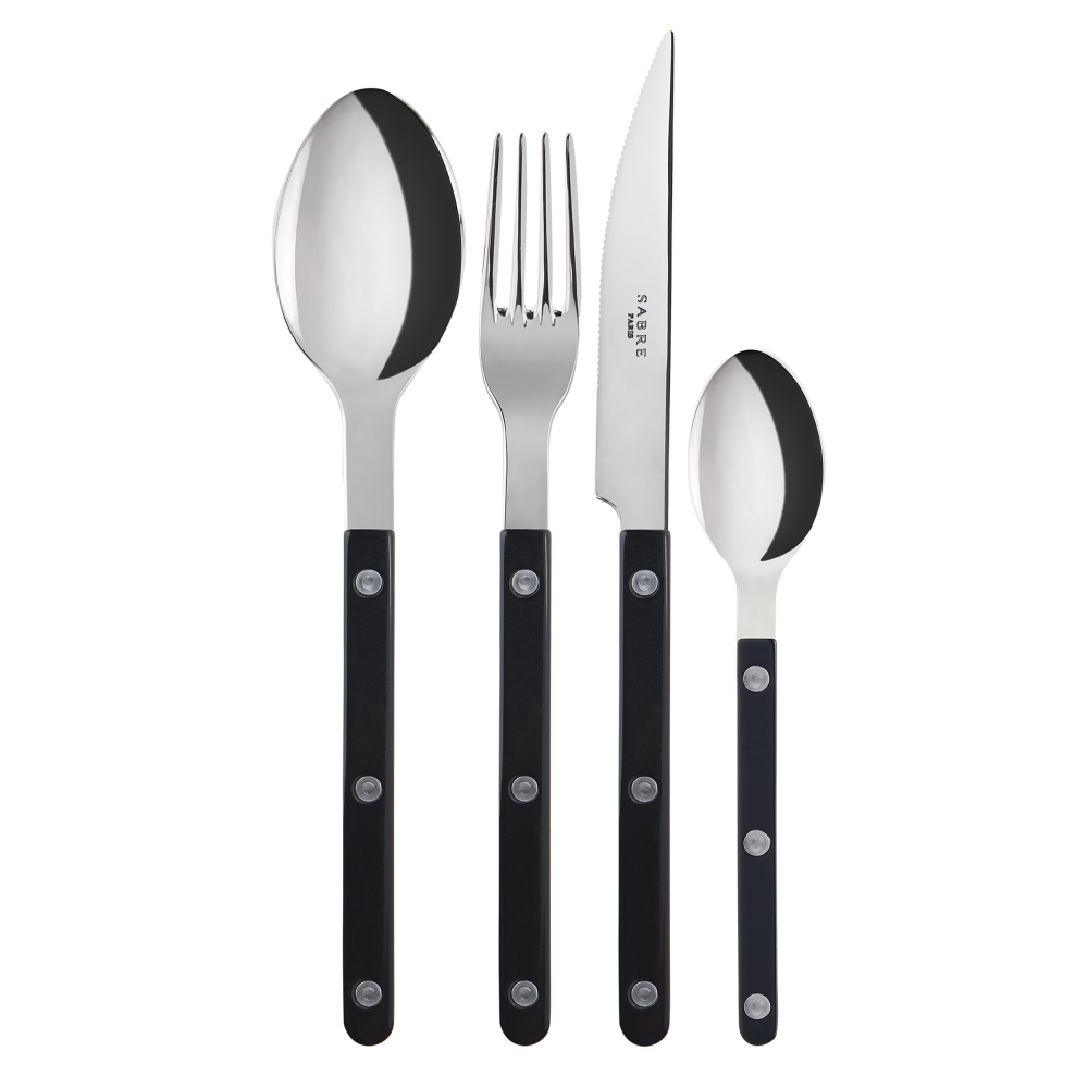 (7 COLORS) Sabre Bistrot shiny cutlery 4pcs