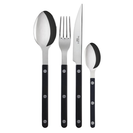 (7 COLORS) Sabre Bistrot shiny cutlery 4pcs