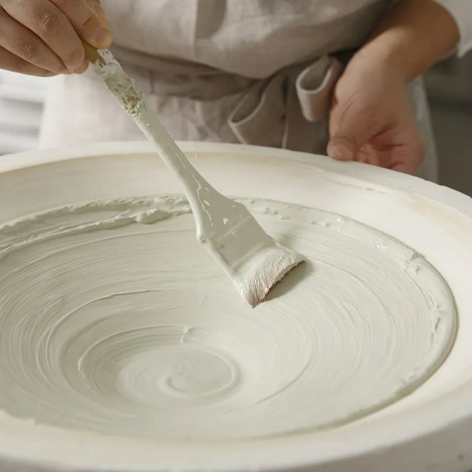 (3 size)White Memories series by SHIM SA YOUNG – Round Plate