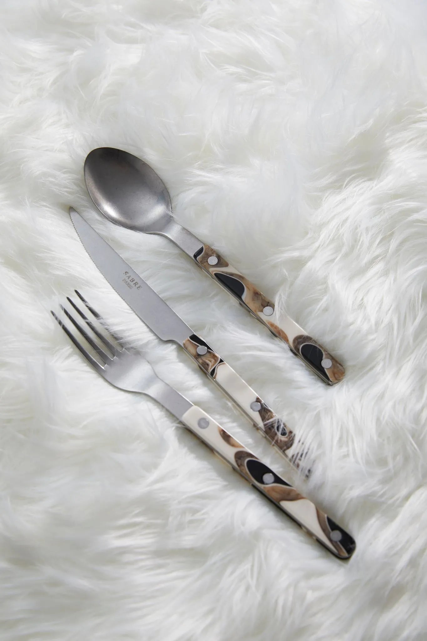 NEW Sabre Bistrot Dune cutlery set – 4 Pieces Dune Black