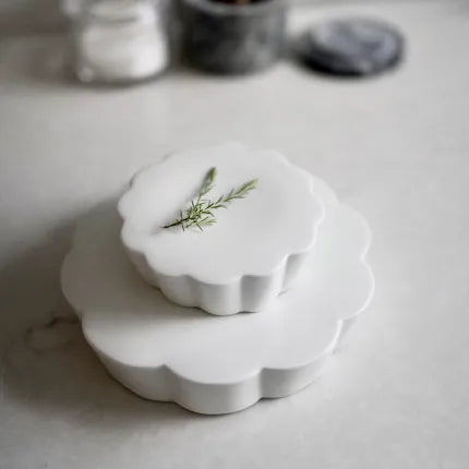 GACHI_POTTERY Flower flat plate – Medium