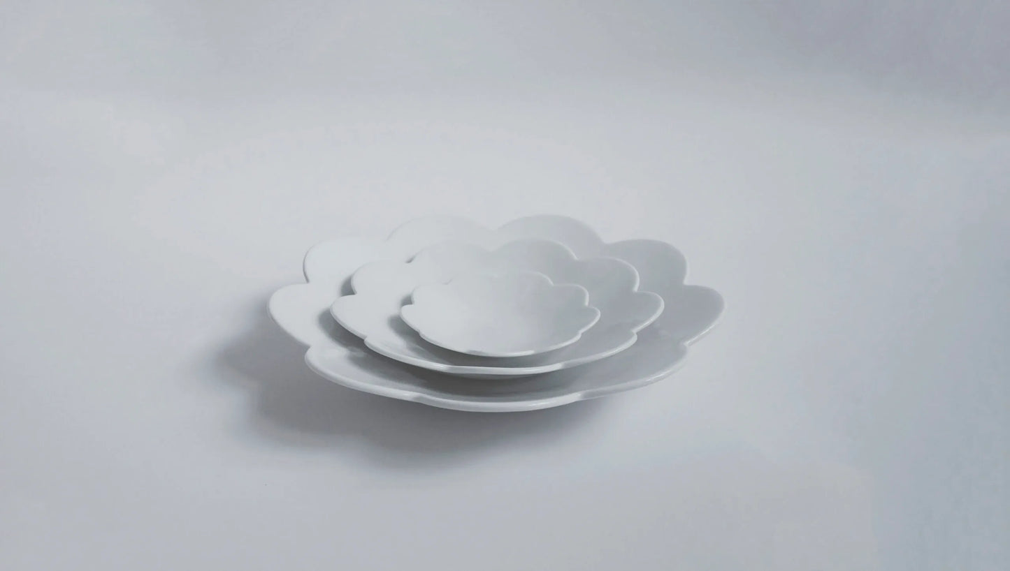 (Set of 3)JEONG JAE HO CERAMIC Flower plates