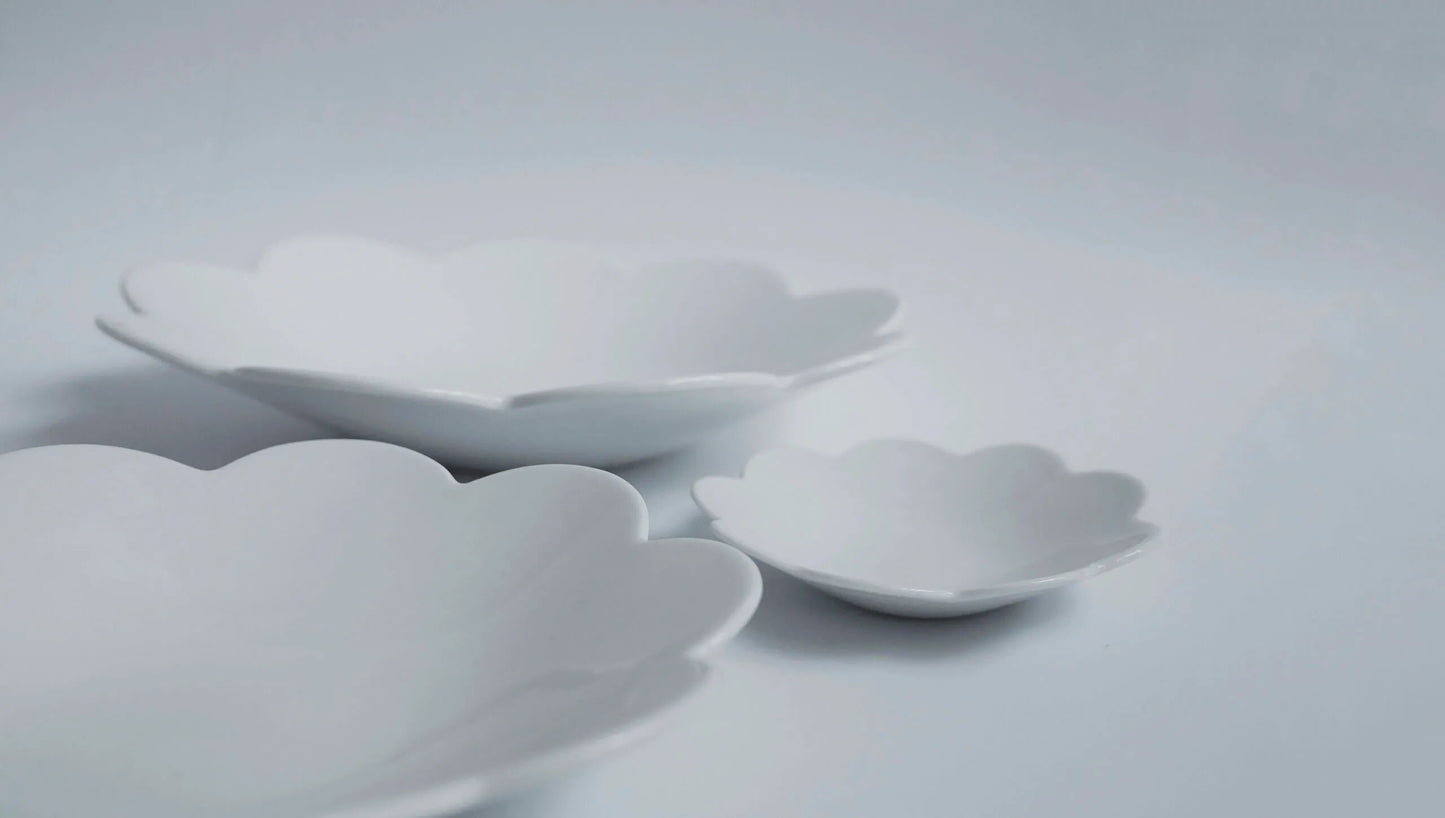 (Set of 3)JEONG JAE HO CERAMIC Flower plates