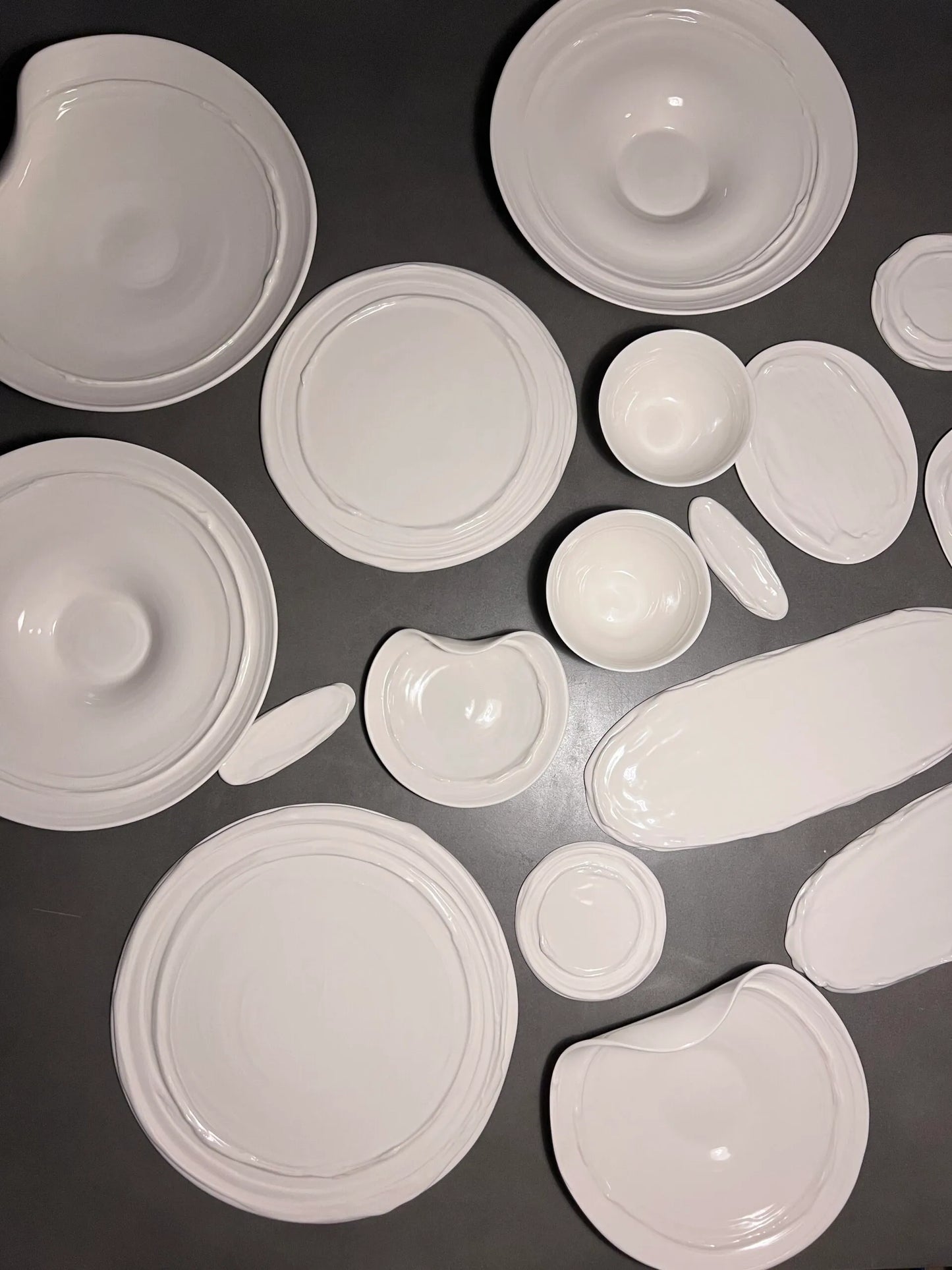 (3 size)White Memories series by SHIM SA YOUNG –Oval Plate