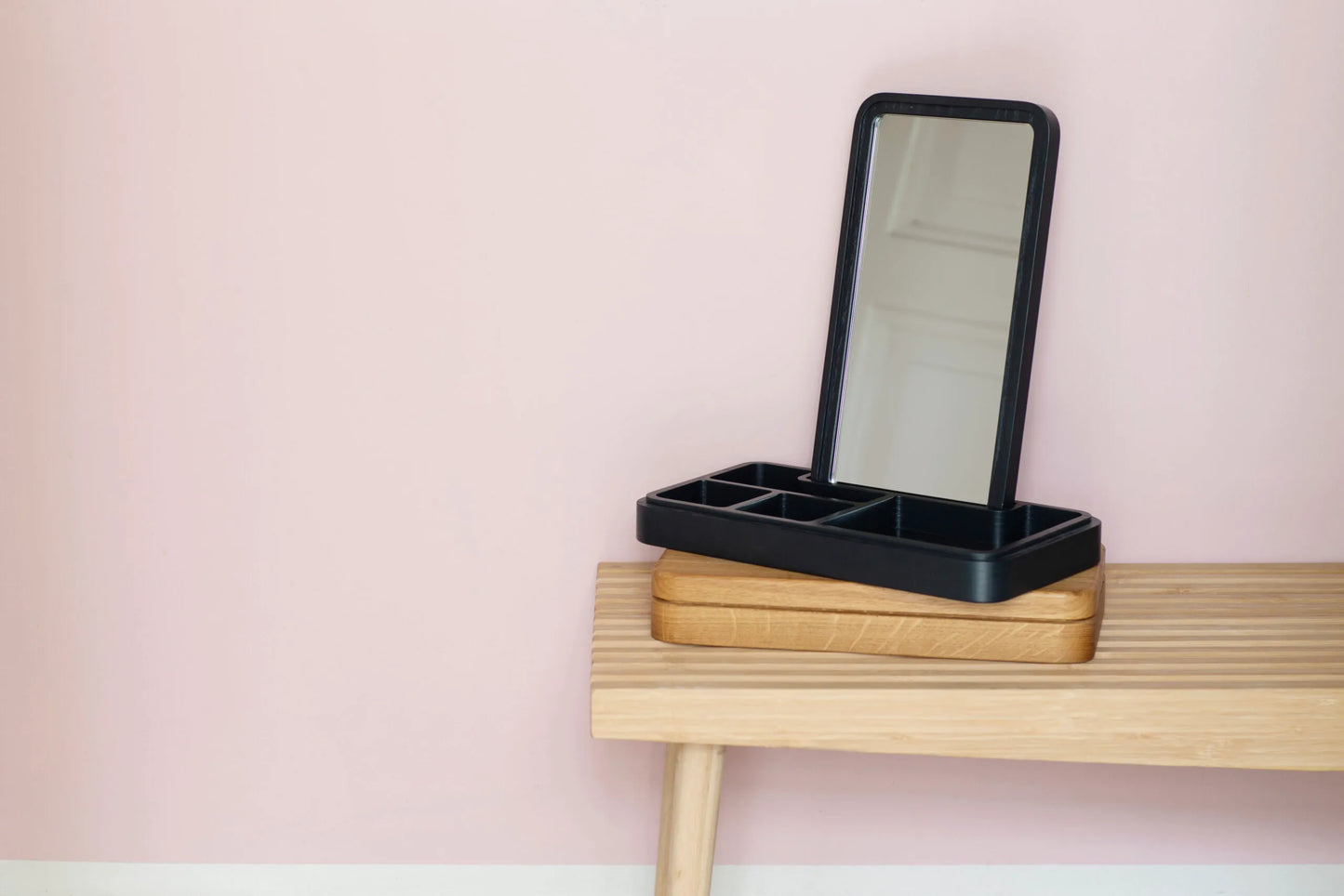 SPRING COPENHAGEN Mirror & Jewellery Box-Black