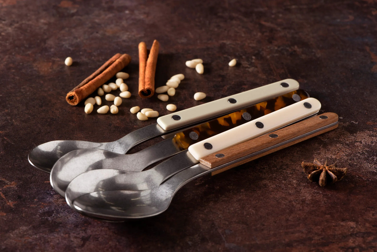 (7 COLORS) Sabre Bistrot shiny cutlery 4pcs