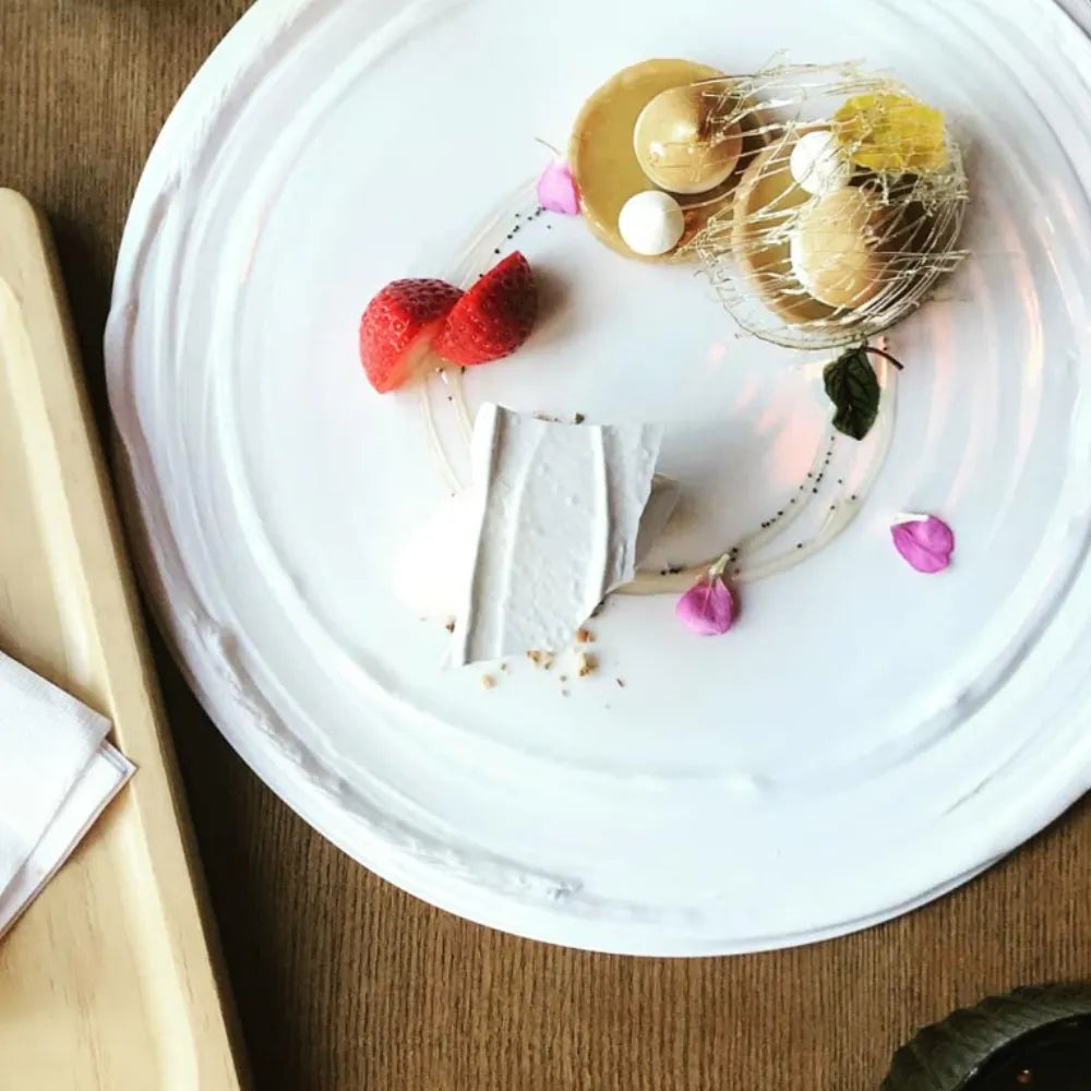 (3 size)White Memories series by SHIM SA YOUNG – Round Plate