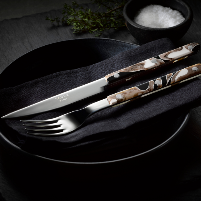 NEW Sabre Bistrot Dune cutlery set – 4 Pieces Dune Black